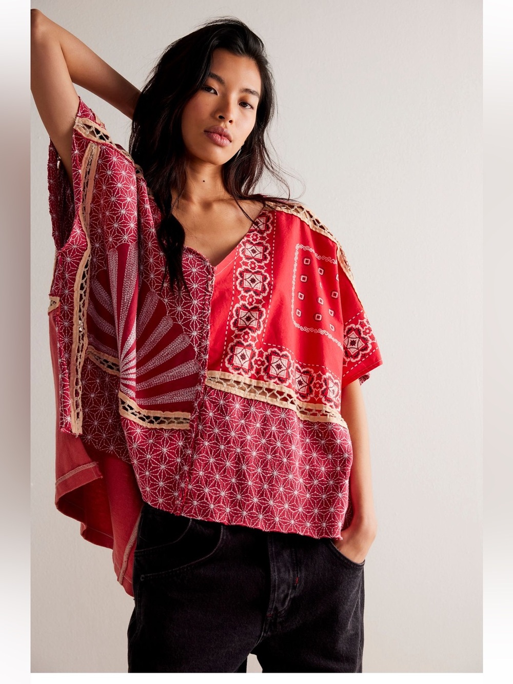 Free People Thunder Road Tee Size XS